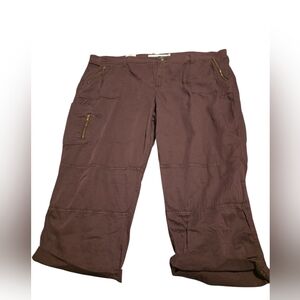 Sonoma Mid Rise Capri Utility Cargo Pants Size 22W NWT